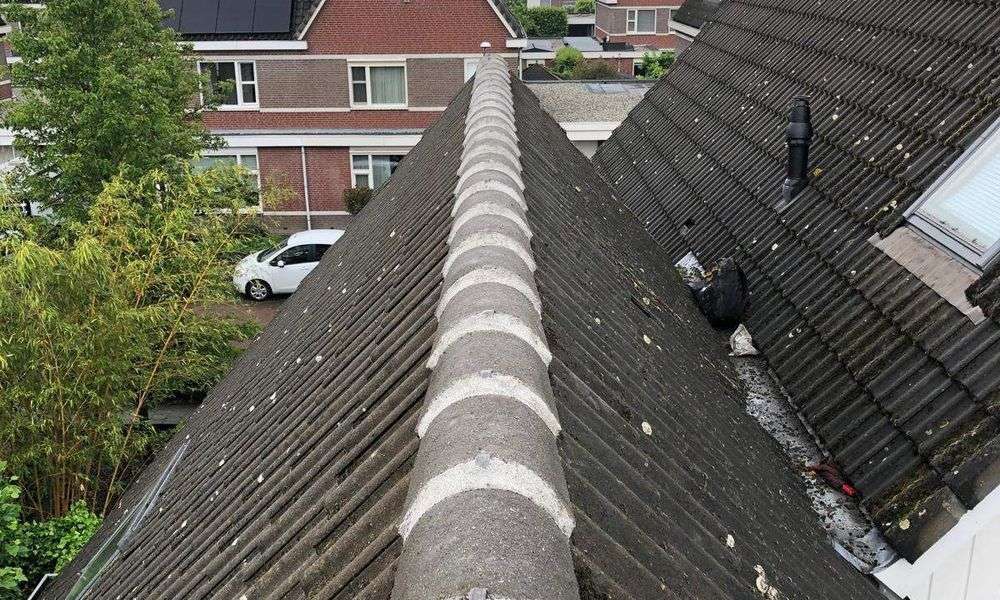 Repareren van nokvorsten in Zaandijk